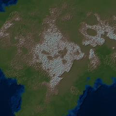 Map of planet at an altitude of 116 km