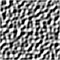 Bump-mapped 2D texture generated by a gradient coherent-noise function