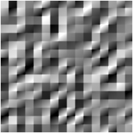 Bump-mapped 2D texture generated by a coherent-noise function