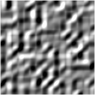 Bump-mapped 2D texture generated by a cubic coherent-noise function