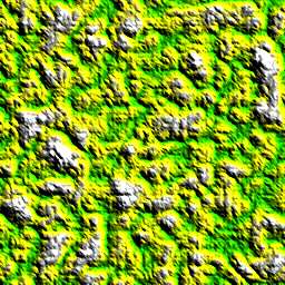 Height map containing the base values for the flat terrain