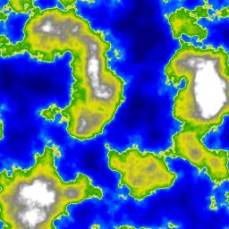 First full-color terrain height map rendering