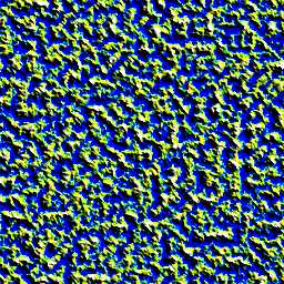 Terrain height map generated by Perlin noise with a frequency of 8