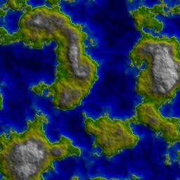 Terrain height map rendering with a high-contrast light source